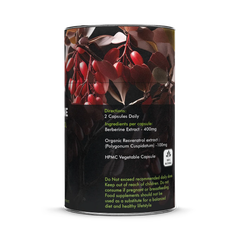 Image 2 for Premium Berberine & Resveratrol Supplement 60 Caps