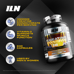 Image 4 for Creatine Capsules - 5,200mg Creatine Monohydrate per Serving Plus ALA - 240 Vegan Capsules