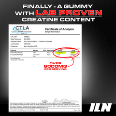 Image 4 for Creatine Gummies - 6,000mg Creatine Monohydrate per Serving - 90 Vegan Gummies (Strawberry Flavour)