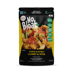 Image 1 for No Bloat Tofu Katsu Curry & Rice 4 x 50g Pouches