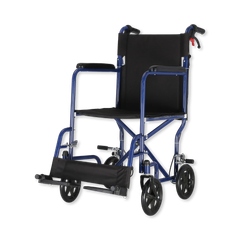 Image 1 for GO01976A(2)BEJ - Manual wheelchair powder coated steel transitchair