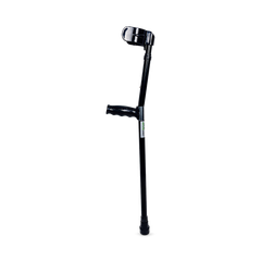 Image 1 for ¬†WALKING STICK Aluminium Elbow Crutch Dark