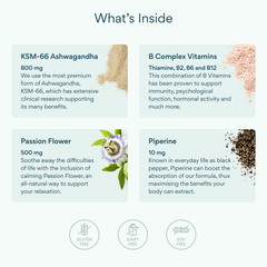 Image 5 for Ashwagandha Complex with Passion Flower & Vitamin B 60 Capsules
