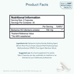 Image 4 for Berberine Capsules with 750 MG of Berberine HCl 60 Capsules