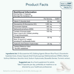 Image 3 for Glucosamine Complex with MSM & Turmeric 90 Capsules