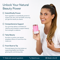 Image 5 for Hair Skin And Nails Gummies With Biotin And Selenium 60s