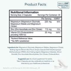 Image 5 for Magnesium Complex with Zinc & D3 60 Capsules