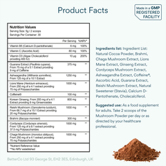 Image 4 for Mushroom Powder Complex With Lion's Mane, Reishi And Cordyceps 30 Servings