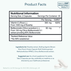 Image 2 for Natural Vitamin C With Bioflavonoids 60 Capsules