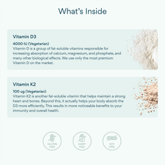 Image 5 for Vitamin D3 with Vitamin K2 60 Capsules