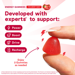 Image 4 for Daily Energy Strawberry Flavour 60 Gummies