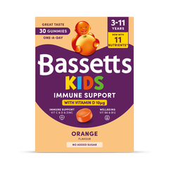 Image 1 for Bassetts Kids Immune Support 3-11 Orange 30 Gummies