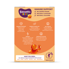 Image 2 for Bassetts Kids Immune Support 3-11 Orange 30 Gummies