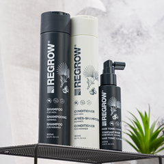 Image 4 for Regrow Men's Bundle Shampoo+Conditioner+Tonic (FREE Scalp Massage Brush)