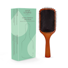 Image 1 for Wooden Paddle Brush – Anti-Breakage Detangling & Gentle Scalp Massage for All Hair Types