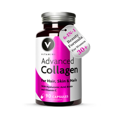 Image 1 for Vitamini Hydrolysed Marine Collagen with Vitamin C & Hyaluronic Acid 90 Capsules