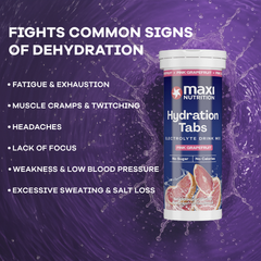 Image 3 for MaxiNutrition Hydration tabs, Pink Grapefruit, Zero Sugar 6 x 10 Tablets (6 Pack)