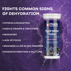 Image 3 for MaxiNutrition Hydration tabs, Black Currant, Zero Sugar 6 x10 Tablets (6 Pack)