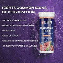 Image 3 for MaxiNutrition Hydration tabs, Watermelon, Zero Sugar 6 x 10 Tablets (6 Pack)