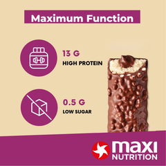 Image 3 for MaxiNutrition Creamy Core Protein Bar - Snack - Fat-Free, Low in Sugar - 13g Protein - Dark Chocolate Coconut 12 x 45g