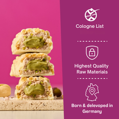 Image 5 for MaxiNutrition Creamy Core Protein Bar - 16g Protein Snack - Salted Pistachio, 193 kcal per Serving, 12 x 45g