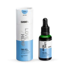 Image 1 for CBD Oil Liquid Drops 6000mg Peppermint 30 ml