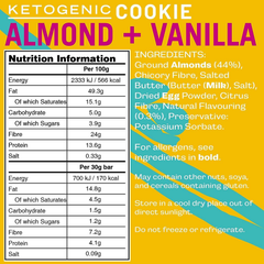 Image 3 for Almond + Vanilla Cookie (12 x 30g)