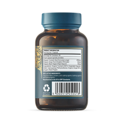 Image 2 for Organic Turmeric, Ginger & Black Pepper Extract Capsules - 60's Capsules