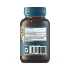 Image 2 for Organic Ashwaganda & Black Pepper Extract Capsules - 60's Capsules