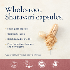 Image 5 for Organic Shatavari Capsules - 60's Capsules