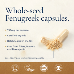Image 5 for Organic Fenugreek Capsules - 60's Capsules