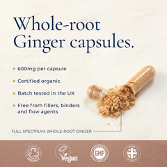 Image 5 for Organic Ginger Caps - 120's Capsules