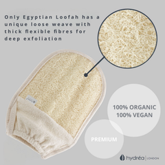 Image 2 for Organic Egyptian Loofah Exfoliating Mitt with Cuff