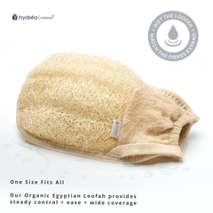 Image 5 for Organic Egyptian Loofah Exfoliating Mitt with Cuff
