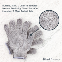 Image 2 for Carbonized Bamboo Exfoliating Shower Gloves
