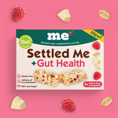 Image 5 for Settled Me + Gut Health White Choc and Raspberry 5 x 19g