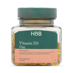 Image 1 for Vitamin D3 in Olive Oil 25ug 120 Softgel Capsules