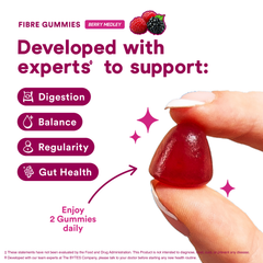 Image 4 for Digestive Fibre Support Berry Flavour 60 Gummies