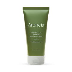 Image 1 for Green Tea + LHA Deep Pore Rice Cake Cleanser 150g