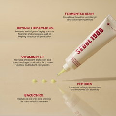 Image 3 for SEOUL 1988 Eye Cream : Retinal Liposome 4% + Fermented Bean 30ml