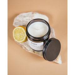 Image 2 for Balance It Scented Soy Candle with Geranium & Lemon – Natural Home Fragrance – 154g