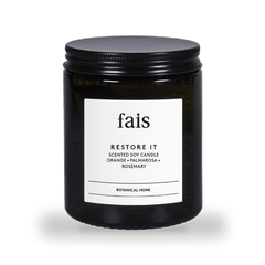 Image 1 for Restore It Scented Soy Candle with Orange, Palmarosa & Rosemary –  154g