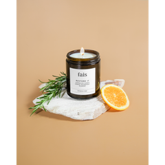 Image 3 for Restore It Scented Soy Candle with Orange, Palmarosa & Rosemary –  154g