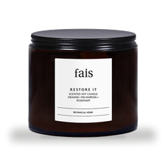 Image 1 for Restore It Scented Soy Candle with Orange, Palmarosa & Rosemary –  440g