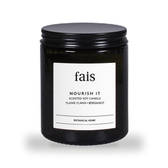 Image 1 for Nourish It Scented Soy Candle with Ylang Ylang & Bergamot – 154g