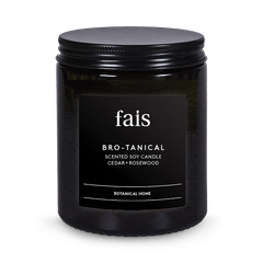 Image 1 for Bro-tanical Scented Soy Candle with Cedar & Rosewood  – 154g