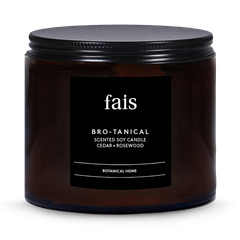 Image 1 for Bro-tanical Scented Soy Candle with Cedar & Rosewood  – 440g