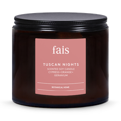 Image 1 for Tuscan Nights Scented Soy Candle with Cypress, Orange & Geranium – 440g
