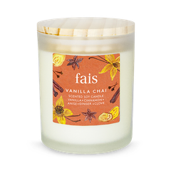 Image 1 for Vanilla Chai Scented Soy Candle with Vanilla, Cinnamon, Anis, Ginger & Clove – Home Fragrance – 154g