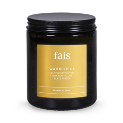 Image 1 for Warm Spice Soy Candle with Cinnamon, Clove & Black Pepper – Natural Home Fragrance – 154g